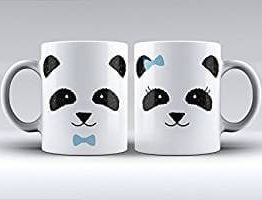 Pack de dos tazas de oso panda